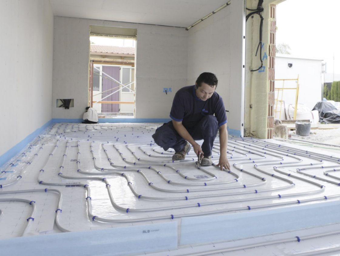 Instalación de suelo radiante